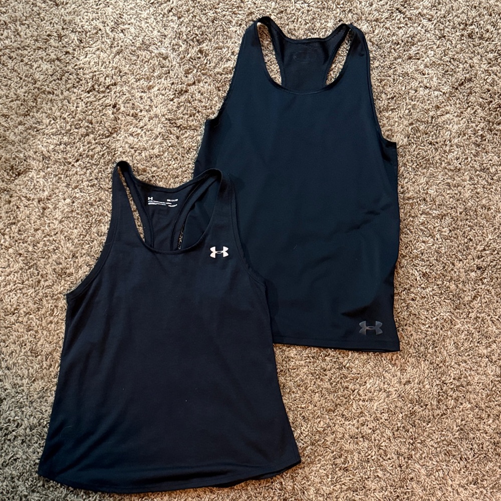 Under Armour Women's Sleek Black Tank Tops